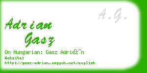 adrian gasz business card